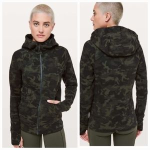 Lululemon Scuba Hoodie Light Cotton FleeceIncognito Camo Multi Gator Green